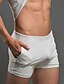 abordables Sous-vêtements et chaussettes homme-Homme Super sexy Boxers Couleur Pleine 1 Pièce Bleu marine Blanche Gris Clair M L XL