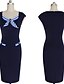 billiga Damklänningar-Ärmlös KVINNOR Klänningar (Bomullsblandning/Polyester)med Rund i Vintage/Sexig/Party stil