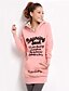 cheap Women&#039;s Hoodies &amp; Sweatshirts-Women&#039;s Maternity Hoodie Letter Casual Hoodies Sweatshirts  Cotton Long Black Red Pink / Fall