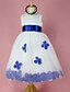 cheap Flower Girl Dresses-Ball Gown Knee Length Polyester / Satin / Tulle Sleeveless Scoop Neck with