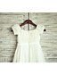 cheap Flower Girl Dresses-Sheath / Column Knee Length Flower Girl Dress Wedding Cute Prom Dress Chiffon with Sash / Ribbon Fit 3-16 Years
