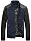 cheap Men&#039;s Outerwear-Men&#039;s Chic &amp; Modern Jacket-Color Block,Formal Style