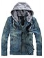 cheap Men&#039;s Jackets &amp; Coats-Men&#039;s Simple / Casual / Street chic Jacket - Other Hooded / Long Sleeve