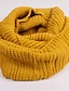 ieftine Eșarfe Damă-Pentru femei Iarnă Casual Îmbrăcăminte tricotată Portocaliu Galben Maro Rosu