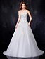 cheap Wedding Dresses-Wedding Dresses A-Line Sweetheart Sleeveless Court Train Satin Bridal Gowns With Beading Appliques 2023 Summer Wedding Party, Women&#039;s Clothing