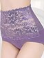 cheap Sexy Bodies-Women&#039;s Lace Shaping Panty Jacquard Camel Black Purple M