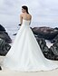 cheap Wedding Dresses-Wedding Dresses A-Line Strapless Sleeveless Court Train Lace Bridal Gowns With 2023