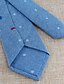 abordables Accessoires Homme-Unisexe Coton Soirée / Travail / Basique Cravate - Imprimé / Bleu