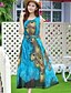 cheap Women&#039;s Dresses-Women&#039;s Loose Sleeveless Print All Seasons Boho Beach Blue S M L XL XXL 3XL