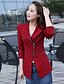 cheap Women&#039;s Outerwear-Women&#039;s Fashion Casual/Work Long Sleeve Coat , Red/Black/Yellow