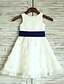 cheap Flower Girl Dresses-A-Line Knee Length Flower Girl Dress Wedding Cute Prom Dress Chiffon with Sash / Ribbon Fit 3-16 Years