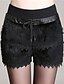 cheap Women&#039;s Fur &amp; Faux Fur Coats-Women&#039;s Plus Size Pants - Solid Colored Black XXL