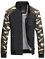 cheap Men&#039;s Jackets &amp; Coats-Men&#039;s Long Sleeve Casual / Work / Formal / Sport Jacket,Polyester Patchwork / Letter Black / Green / Yellow