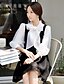 cheap Women&#039;s Blouses &amp; Shirts-Women&#039;s Going out Street chic Lantern Sleeve Shirt - Solid Colored Bow Stand / Spring / Fall