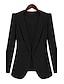 cheap Women&#039;s Outerwear-Women&#039;s Work Simple Casual Plus Size Blazer-Solid Colored / Spring / Fall