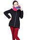 cheap Women&#039;s Puffer&amp;Parka-Women&#039;s Parka Daily Holiday Winter Fall Spring Regular Coat Hooded Loose Fit Basic Casual Jacket Long Sleeve Solid Color Solid Colored Wine Black Green / Causal / Rivet / Pocket / Maternity / Lined