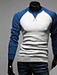 abordables T-shirts &amp; Débardeurs Homme-Tee-shirt Homme, Couleur Pleine - Coton Sports / Travail Vin / Manches Longues