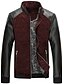 cheap Men&#039;s Outerwear-Men&#039;s Chic &amp; Modern Jacket-Color Block,Formal Style