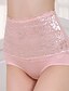 cheap Sexy Bodies-Women&#039;s Lace Shaping Panty Jacquard Camel Black Purple M
