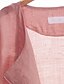 preiswerte Tops für Frauen in Übergrößen-Damen Bluse Solide Übergrössen Halbe Ärmel Alltag Oberteile Baumwolle Freizeit V-Ausschnitt Rosa Weiß Dunkelblau