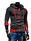 cheap Men&#039;s Hoodies &amp; Sweatshirts-Men&#039;s Plus Size Sports Active Long Sleeve Hoodie Jacket - Color Block Dark Gray XXL / Spring / Fall / Winter