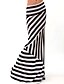 cheap Women&#039;s Skirts-Women&#039;s Striped Black Skirts , Vintage / Bodycon / Casual Maxi