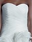 cheap Wedding Dresses-Wedding Dresses A-Line Sweetheart Sleeveless Chapel Train Organza Bridal Gowns With Ruched Cascading Ruffle 2023 Summer Wedding Party, Women&#039;s Clothing