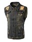 cheap Men&#039;s Jackets &amp; Coats-Men&#039;s Print Sleeveless Top , Cotton / Denim Casual