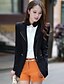 cheap Women&#039;s Jackets-Women&#039;s Jacket Solid Colored Long Sleeve Coat Fall Spring Daily Short Jacket Wine / Cotton