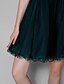 Χαμηλού Κόστους Φορέματα Ξεχωριστών Γεγονότων-Γραμμή Α Μεγάλο Μέγεθος Φόρεμα Αργίες Μέχρι το γόνατο Αμάνικο Καρδιά Τούλι με Πλαϊνό ντραπέ 2022