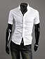 cheap Men&#039;s Shirts-Men&#039;s Shirt Collar Casual Shirts , Polyester / Rayon Short Sleeve Casual Fashion Summer / Spring / Fall AAAMAN