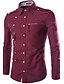 cheap Men&#039;s Shirts-Men&#039;s Work Cotton Shirt - Solid Colored Classic Style Classic Collar / Long Sleeve