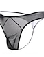 cheap Men&#039;s Briefs Underwear-Men&#039;s G-string Underwear Underwear Mesh Solid Colored Nylon Mesh Low Waist Erotic Black Purple Red One-Size