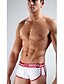 cheap Men&#039;s Briefs Underwear-Men&#039;s Basic Boxers Underwear - Normal, Color Block 1 Piece Mid Rise Red Blue Gray S M L