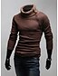 cheap Men&#039;s Sweaters &amp; Cardigans-Men&#039;s Long Sleeves Pullover - Solid Colored Turtleneck
