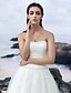 cheap Wedding Dresses-Wedding Dresses A-Line Strapless Sleeveless Court Train Lace Bridal Gowns With 2023