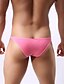 billiga Underkläder för män-Herr Kalsong 1 st. Underkläder Solid färg Syntetiskt siden Super sexig Vit Svart Rosa M L XL
