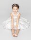 cheap Flower Girl Dresses-A-Line Short / Mini Flower Girl Dress Cute Prom Dress Polyester with Sash / Ribbon Fit 3-16 Years