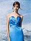 cheap Special Occasion Dresses-Mermaid / Trumpet Elegant Formal Evening Dress Sweetheart Neckline Sleeveless Sweep / Brush Train Satin with Criss Cross 2020
