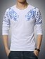 cheap Men&#039;s Casual T-shirts-Men&#039;s T shirt Tee White Black Navy Blue Long Sleeve Plus Size Daily Sports Print Tops Cotton Boho