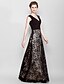 cheap Mother of the Bride Dresses-Sheath / Column V Neck Floor Length Lace / Georgette Mother of the Bride Dress with Criss Cross by LAN TING BRIDE®