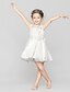 cheap Flower Girl Dresses-A-Line Short / Mini Flower Girl Dress Cute Prom Dress Polyester with Sash / Ribbon Fit 3-16 Years