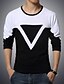 cheap Men&#039;s Tees &amp; Tank Tops-Men&#039;s Sports Active Plus Size Cotton T-shirt - Solid Colored / Color Block Round Neck White XXL / Long Sleeve