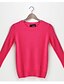 abordables Tops Femmes-Femme Coton Pullover - Couleur Pleine Col Ras du Cou