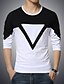 cheap Men&#039;s Tees &amp; Tank Tops-Men&#039;s Sports Active Plus Size Cotton T-shirt - Solid Colored / Color Block Round Neck White XXL / Long Sleeve