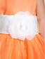 cheap Cufflinks-A-Line Floor Length Flower Girl Dress - Organza Sleeveless Scoop Neck with Flower by LAN TING BRIDE®