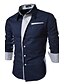 cheap Men&#039;s Dress Shirts-Men&#039;s Shirt Dress Shirt Solid Colored Spread Collar Wine White Black Navy Blue Long Sleeve Plus Size Daily Work Basic Slim Tops Cotton Business / Spring / Fall