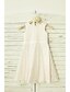 Χαμηλού Κόστους Λουλουδάτα φορέματα για κορίτσια-Γραμμή Α Μέχρι το γόνατο Φόρεμα για Κοριτσάκι Λουλουδιών - Δαντέλα Αμάνικο με Ζώνη / Κορδέλα με LAN TING BRIDE®