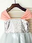 cheap Flower Girl Dresses-A-Line Knee Length Flower Girl Dress - Chiffon Tulle Sequined Sleeveless Straps with Sequins by LAN TING BRIDE®