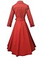 tanie Sukienki w stylu vintage-Damskie Vintage Linia A Sukienka - Solidne kolory / Groszki Midi
